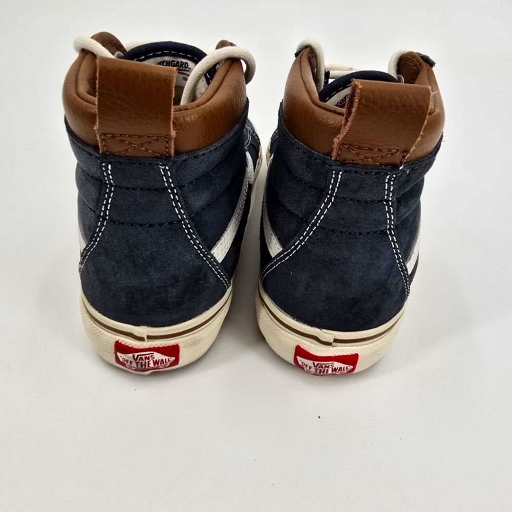 Vans Mens Sk8 High-Top Leather Sneakers Scotchgard Fleece Lined Size M 6 W 7.5 - Picture 3 of 8